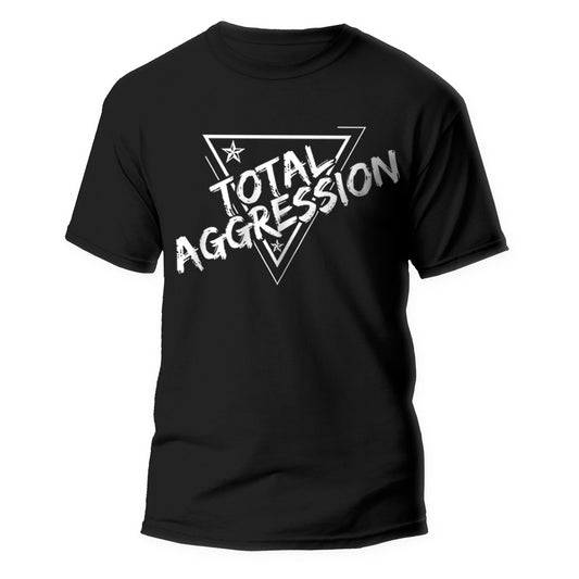 black & white Total Aggression t-shirt